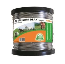 KERBL Aludraht 1,8 Mm, 400 M Aluminiumdraht Weidezaundraht Leitfähigkeit