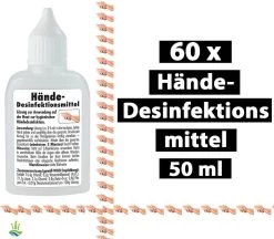 60 X Händedesinfektionsmittel 50 Ml - Desinfektionsmittel Für Hände