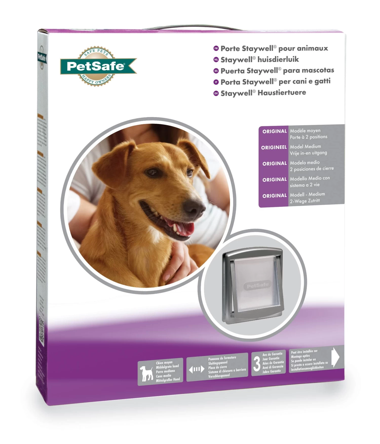 PetSafe Staywell® Original 2Wege Haustiertüre Silber Mittel K757SGIFD 4 PetSafe Staywell® Original 2Wege Haustiertüre Silber Mittel K757SGIFD – Bild 2