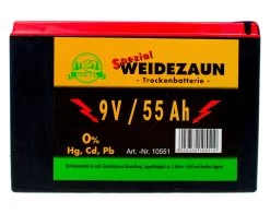 Weidezaun Batterie 9V 55 Ah Zink Kohle Trockenbatterie Weidezaunbatterie Elektrozaun