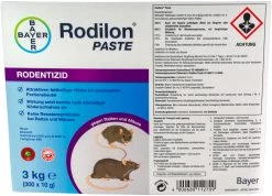 Bayer Rodilon Paste < 0029% 3kg Pastenköder Rattengift Rattenköder Mäuseköder -Landwirtschaftliche Produkte bayer 86251620 rodilon paste