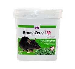KERBL Rattenköder Broma Cereal 50 Hafer 3000 G (Bromadiolon) - Ratten Gift Köder