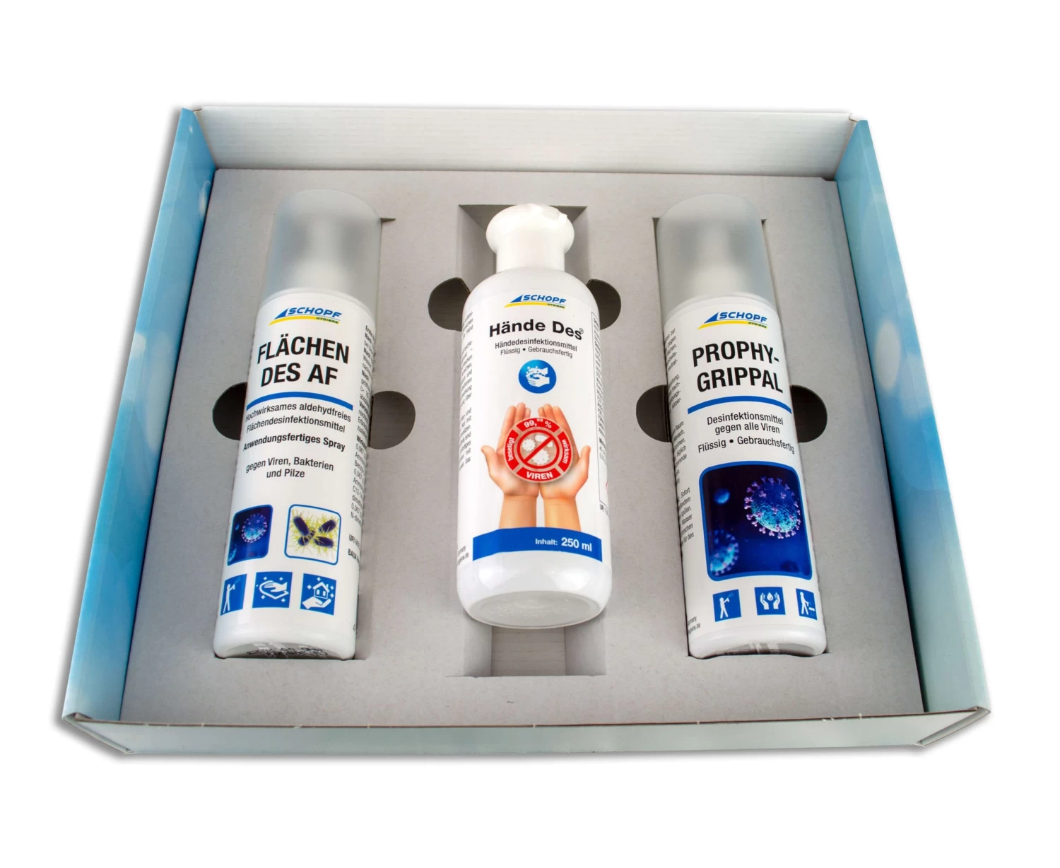 Desinfektionsmittel Geschenkset 3-teilige Geschenkbox 4 Desinfektionsmittel Geschenkset 3-teilige Geschenkbox – Bild 2
