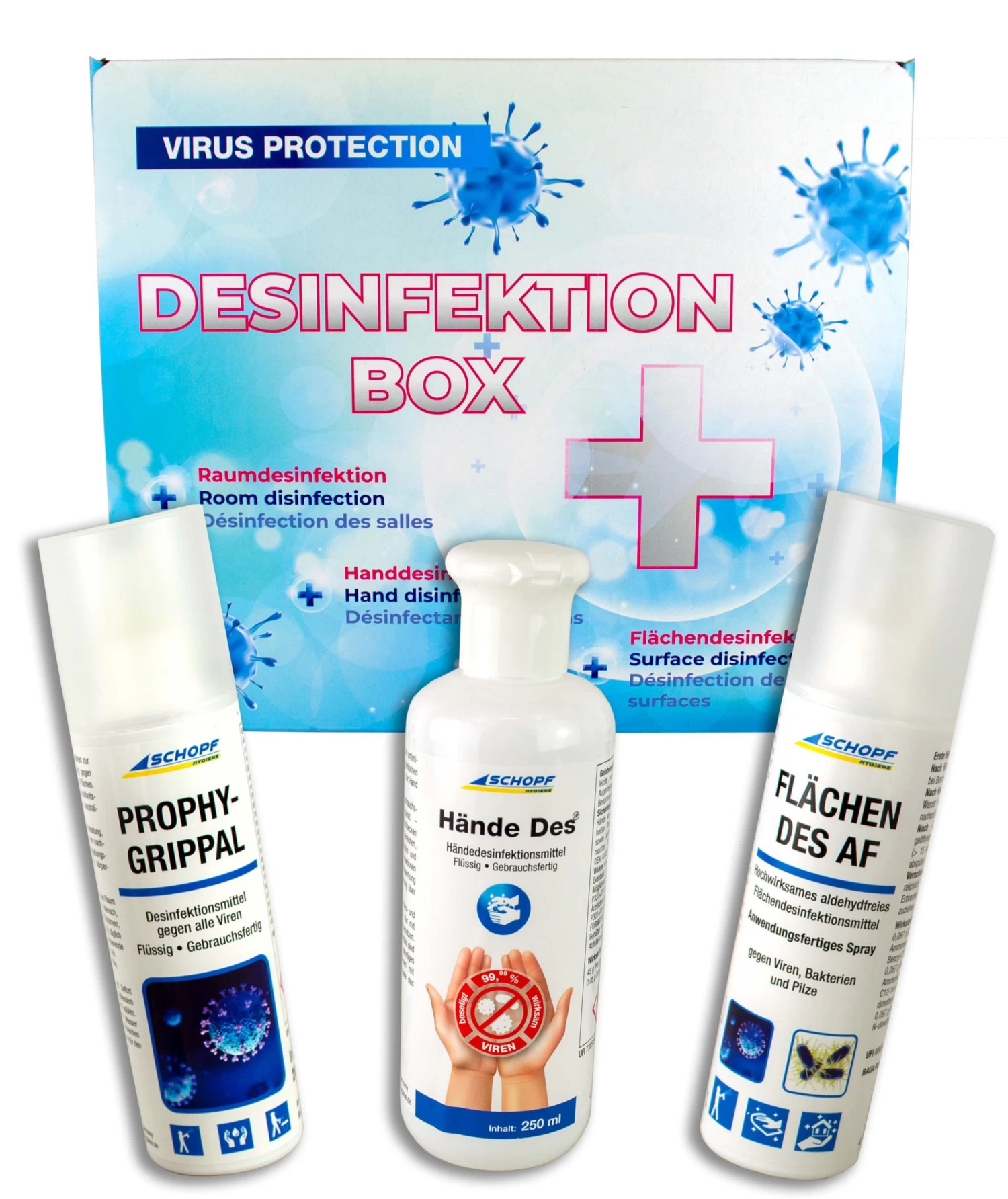 Desinfektionsmittel Geschenkset 3-teilige Geschenkbox 3 Desinfektionsmittel Geschenkset 3-teilige Geschenkbox