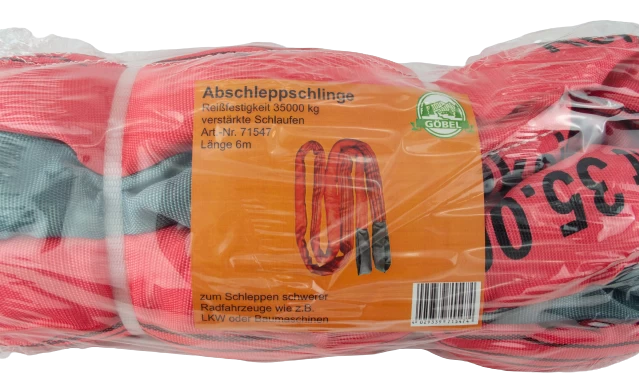 Abschleppschlinge 6m - Reißfestigkeit 35.000kg 5 Abschleppschlinge 6m - Reißfestigkeit 35.000kg – Bild 3