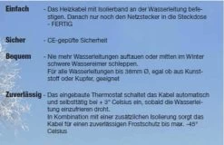 Frostschutz Heizleitung 1 M Mit Thermostat -Landwirtschaftliche Produkte frostschutz heizleitung 2 m mit thermostat 2 2