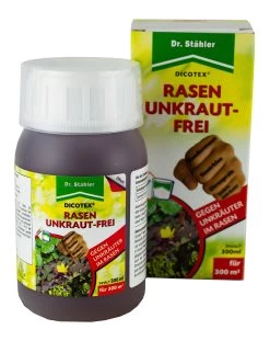 Dicotex Rasenunkraut-Frei Super Von Dr. Stähler, 300 Ml Flasche - Selektives Herbizid Auf Rasenflächen