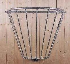 KERBL Heuraufe Verzinkt Halbrund Zur Wandbefestigung