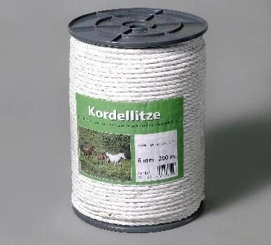 EIDER Kordellitze "Classic" Weiß - 100m Lang, 6mm Durchmesser, 6 X 0,2 Niroleiter 6 EIDER Kordellitze "Classic" Weiß - 100m Lang, 6mm Durchmesser, 6 X 0,2 Niroleiter – Bild 4