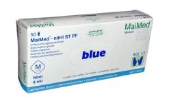 MaiMed-Nitril ST PF Untersuchungshandschuhe M Blau