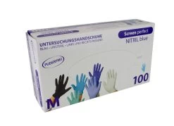 KERBL Einmalhandschuhe Nitril Screen Perfect - Handschuhe Größe M
