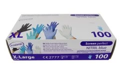 KERBL Einmalhandschuhe Nitril Screen Perfect - Handschuhe Größe XL -Landwirtschaftliche Produkte nitril blue xl2