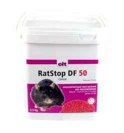 Rattenköder Kerbl DF 50 Cereal 3 Kg (Difenacoum) - Rattengift - Köder Ratten Mäuse