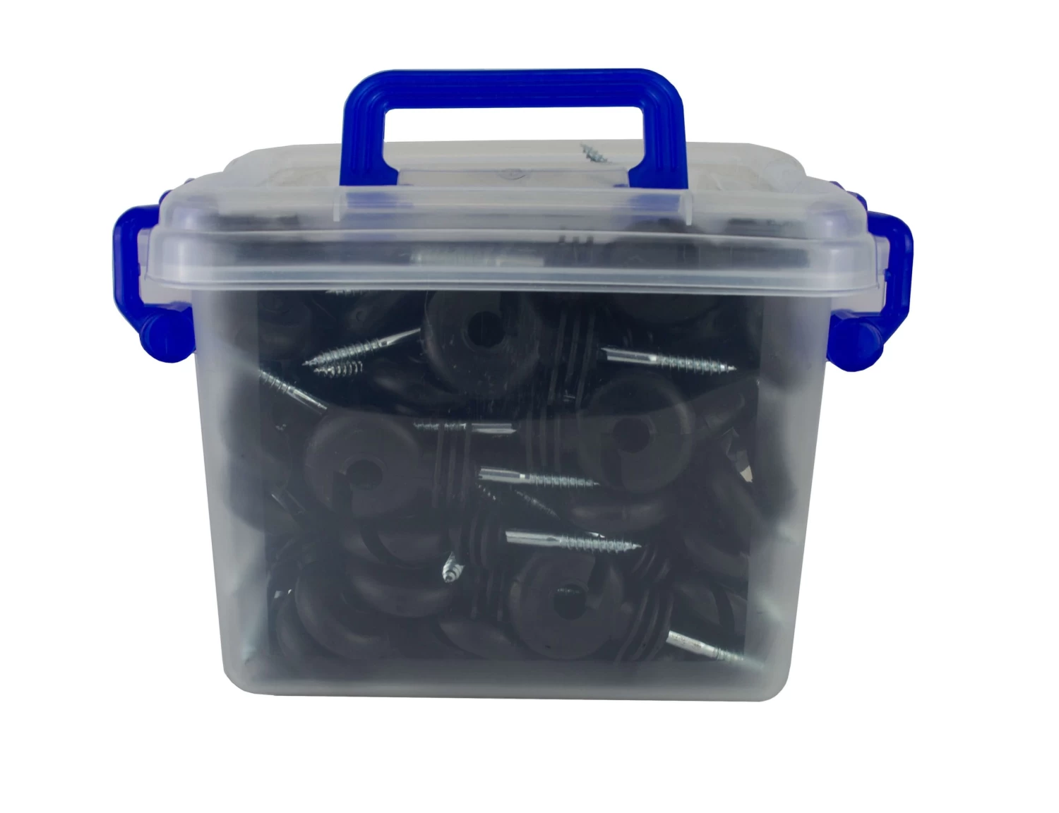 100 X Ringisolator Im Praktischen Eimer Für Weidezaun Seil Litze Band 4 100 X Ringisolator Im Praktischen Eimer Für Weidezaun Seil Litze Band – Bild 2