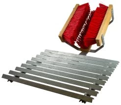 Schuh- & Stiefelreiniger Mit Abtrittroste, Gitterrost, Schuhbürste