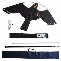 Vogelscheuche Bird Scarer Kite 7m - Black Hawk Kite