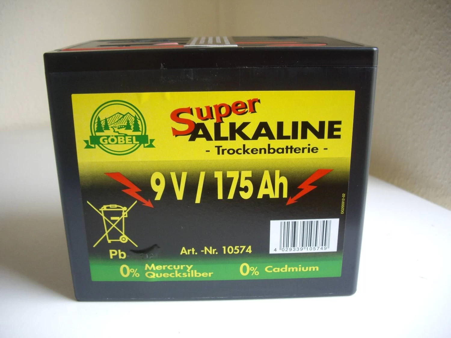 Weidezaunbatterie - Trockenbatterie 9Volt 175 Ah 4 Weidezaunbatterie - Trockenbatterie 9Volt 175 Ah – Bild 2