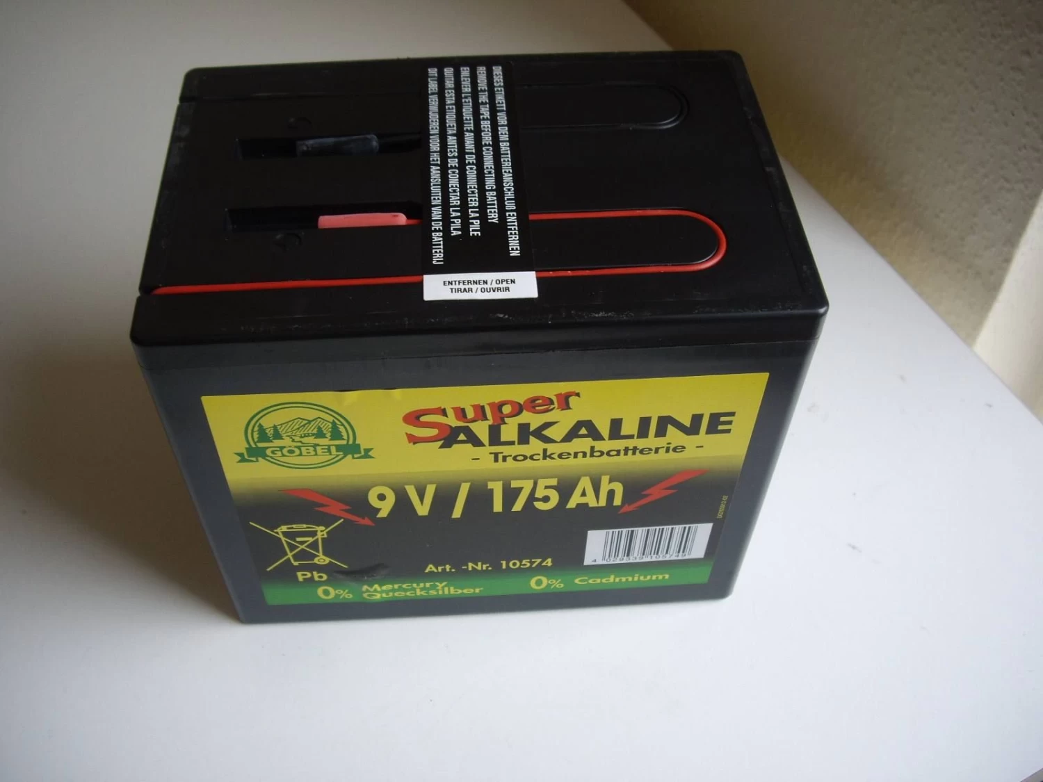 Weidezaunbatterie - Trockenbatterie 9Volt 175 Ah 5 Weidezaunbatterie - Trockenbatterie 9Volt 175 Ah – Bild 3